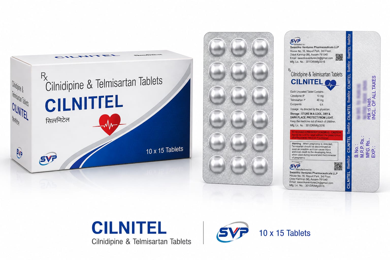 CILNITEL tablets carton